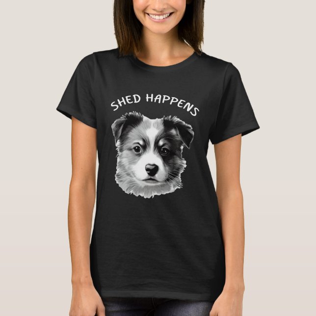 Cute Aussie Shepherd Australian Shepherd Saying Sh T-Shirt (Vorderseite)