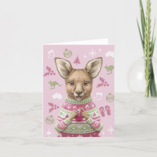 Cute Australian Animal Christmas Card Feiertagskarte
