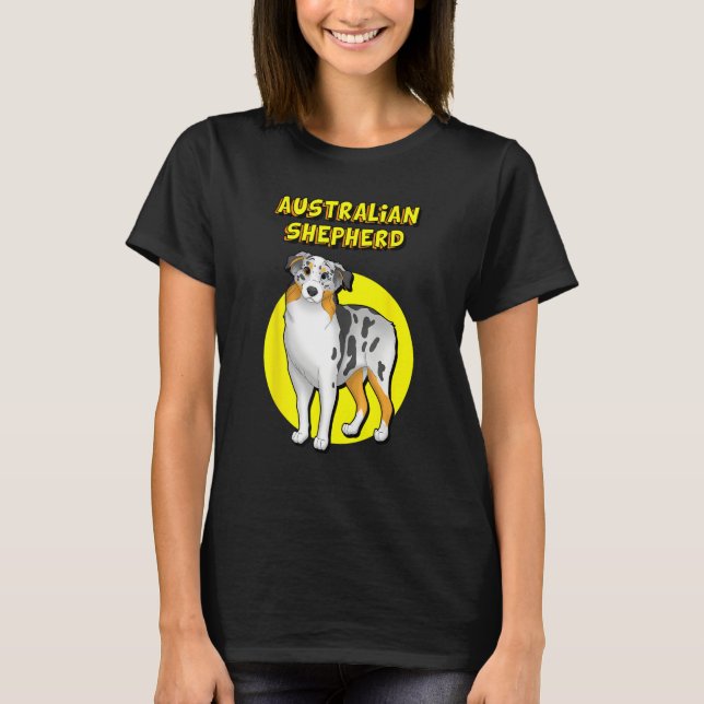 Cute Australian Shepherd T-Shirt (Vorderseite)