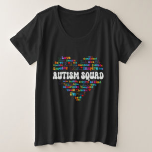 Cute Autism Squad Würdigungswoche zurück zur Schul Große Größe T-Shirt