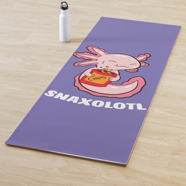 Cute Axolotl Lover Snaxolotl Kawaii Axolotl Food Yogamatte (Beispiel)