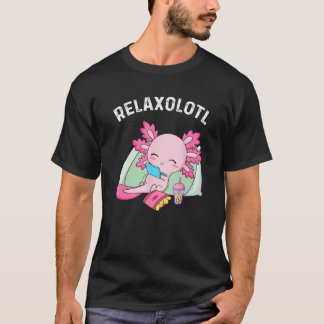 Cute Axolotl Mexican Salamander Relaxolotl 3 T-Shirt