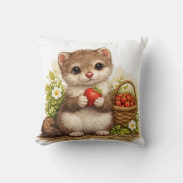 Cute Baby Animal Strawberry Pillow Kawaii Kissen