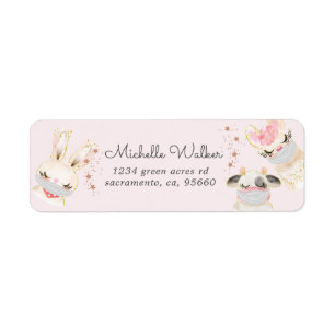 Cute Baby Animals Maskus Cute Return Address