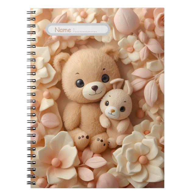 Cute Baby Animals Notebook Notizblock (Vorderseite)