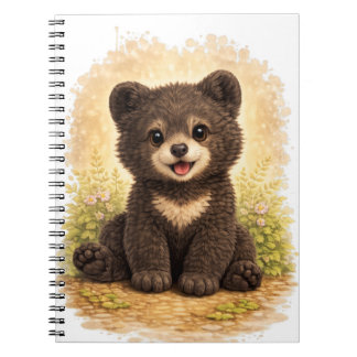 Cute Baby Bear Spiral Notebook Kawaii Notizblock