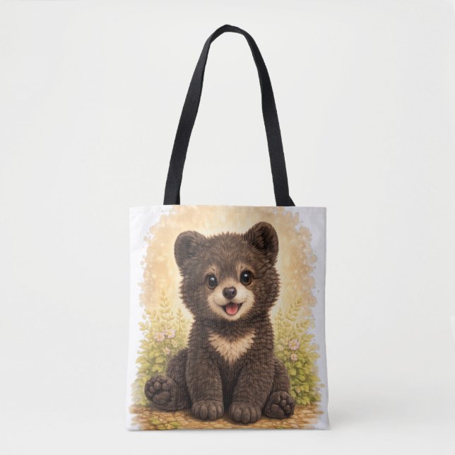 Cute Baby Bear Tote Bag Kawaii Animal (Vorderseite)