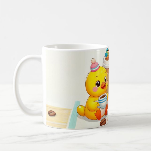 Cute Baby Birds Coffee Kaffeetasse (Links)