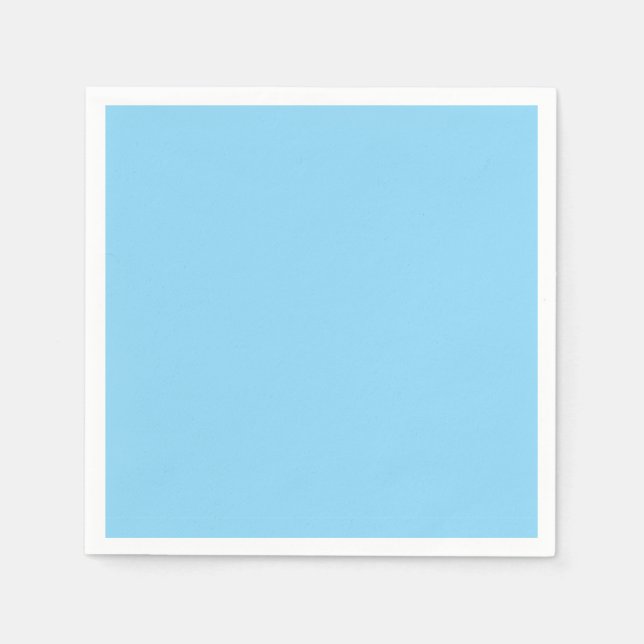 Cute Baby Blue Solid Napkins Serviette (Vorderseite)
