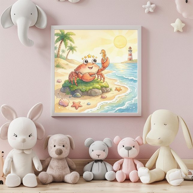 Cute Baby Cancer Zodiac Wall Art Poster (Von Creator hochgeladen)