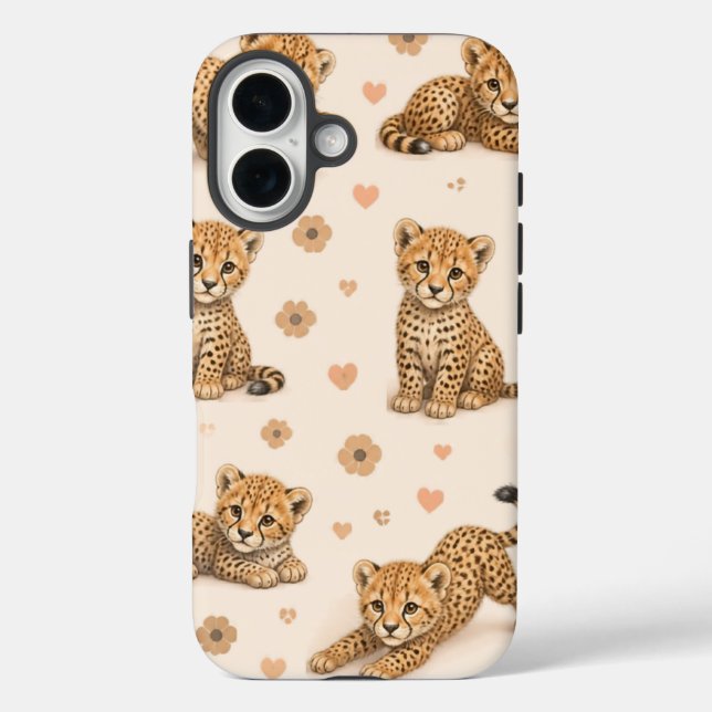 Cute Baby Cheetah Phone Case (Rückseite)