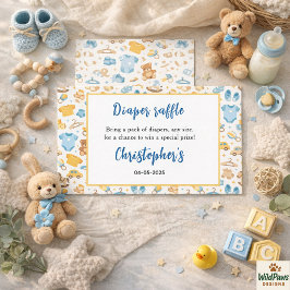 Cute Baby Clothes & Toys Boy Baby Shower Begleitkarte