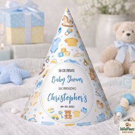 Cute Baby Clothes & Toys Boy Baby Shower Partyhütchen