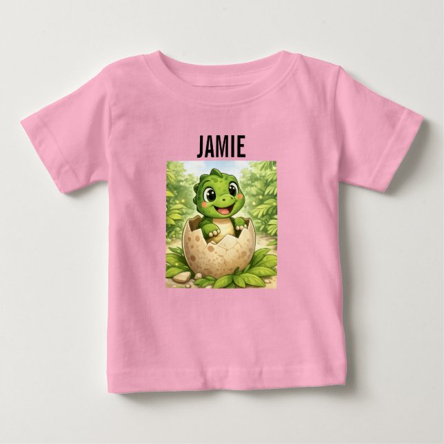 Cute Baby Dinosaur Hatchling Toddler T-shirt (Vorderseite)