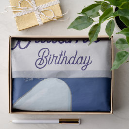 Cute Baby Elephant First Birthday Seidenpapier