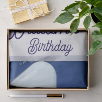 Cute Baby Elephant First Birthday Seidenpapier