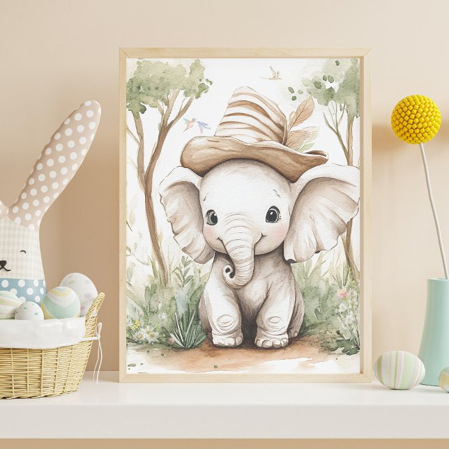 Cute Baby Elephant Poster (Von Creator hochgeladen)