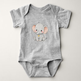 Cute Baby Elephant – Toddler Clothing Design Baby Strampler
