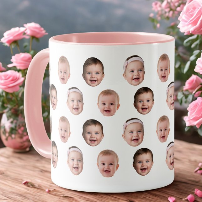 Cute Baby Face Mug with Custom Photos Tasse (Von Creator hochgeladen)