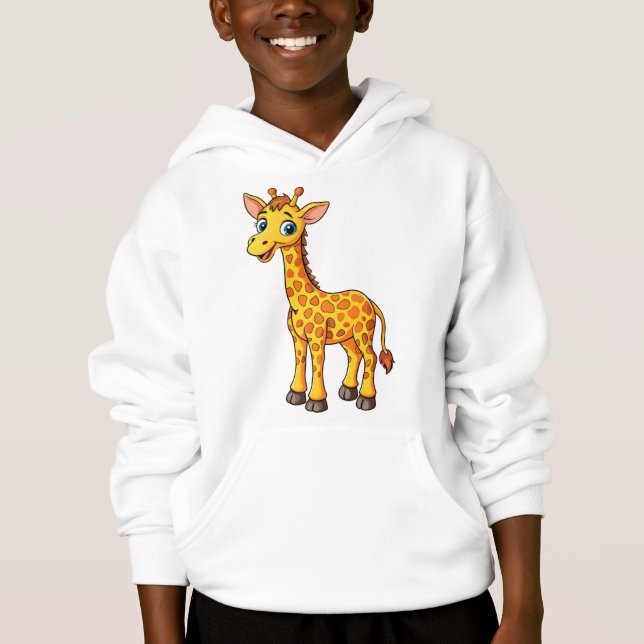 Cute Baby Giraffe Cartoon-35281 Hoodie (Vorderseite)