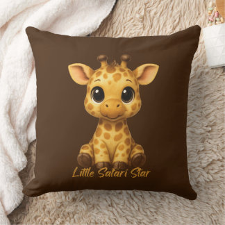 Cute Baby Giraffe Throw Pillow Kissen