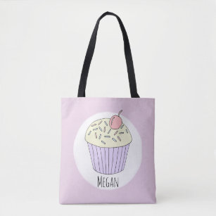 Cute Baby Girl Cupcake Muffin with Name Diaper