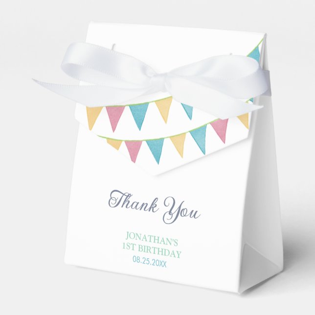 Cute Baby Koala Balloon Party Flag Birthday Geschenkschachtel (Vorderseite)