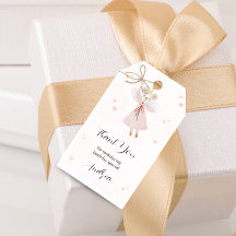 Cute Baby Mouse Thank You Tag, Birthday Decoration
