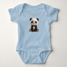 Cute Baby Panda Bodysuit