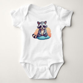 Cute Baby Raccoon – Adorable Cartoon Bodysuit Strampler