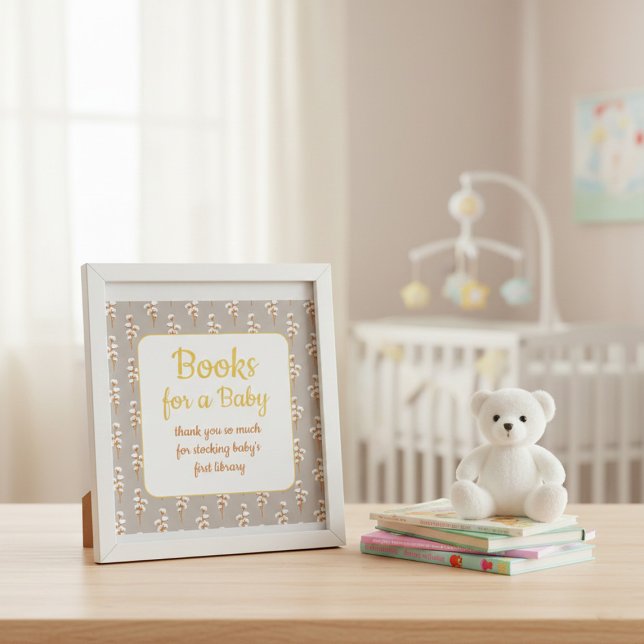 Cute Baby Shower Books for Baby  Poster (Von Creator hochgeladen)