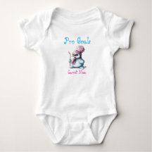 Cute Baby Snowman Hockey Bodysuit