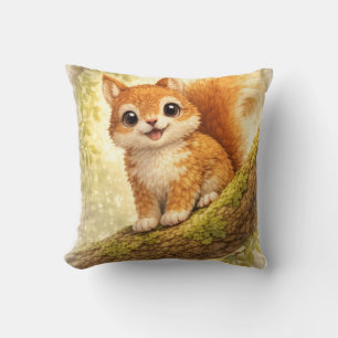 Cute Baby Squirrel Kawaii Woodland Animal Nursery Kissen
