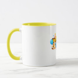 Cute Baby Tiger Happy Birthday Coffee Mug Tasse