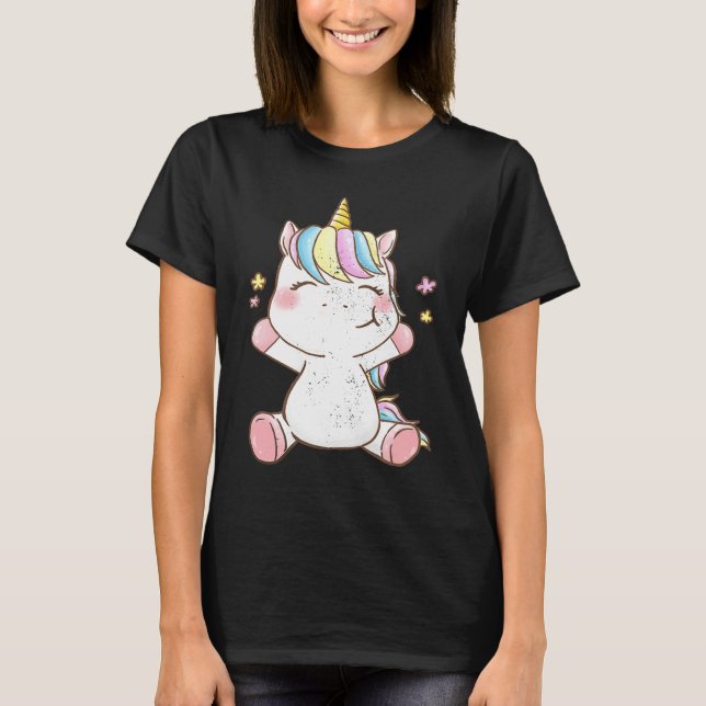 Cute Baby Unicorn Magical Unicorns Fantasy Animal  T-Shirt (Vorderseite)
