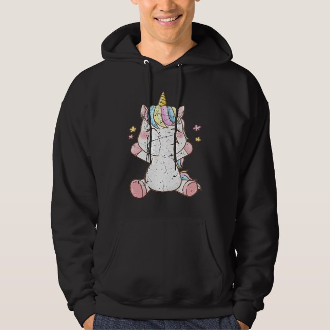 Cute Baby Unicorn Unicorns Magical Creature Fans Hoodie (Vorderseite)