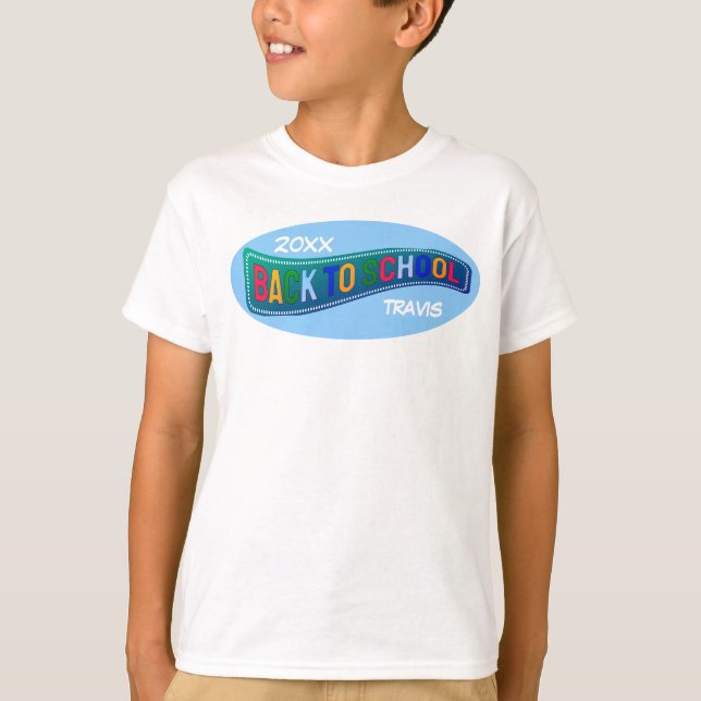  Cute Back to School Personalized T-Shirt (Vorderseite)