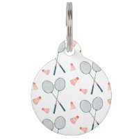 Cute Badminton Birdie Racquet Shuttlecock Retro