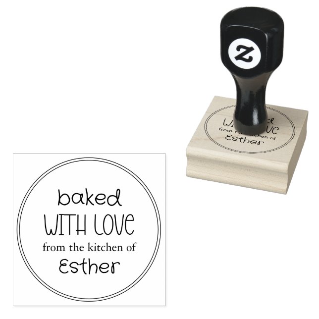 Cute Baked With Love Gummistempel (Stempel)