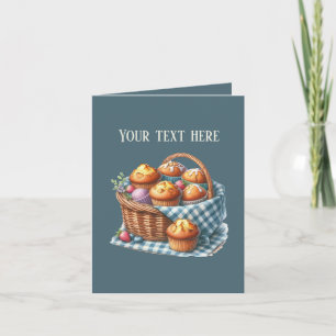 Cute Bakery Muffins anpassbar Karte