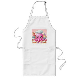 Cute baking octopus apron lange schürze