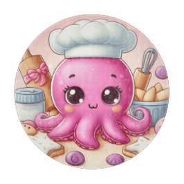 Cute baking octopus cutting board schneidebrett