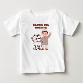 Cute Bakra Eid Mubarak - Kinder Eid CelebratiT-Shi Baby T-shirt