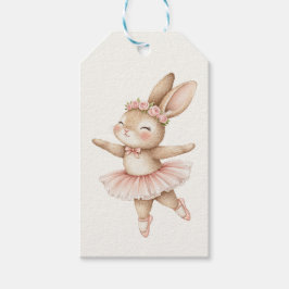 Cute ballerina rabbits geschenkanhänger