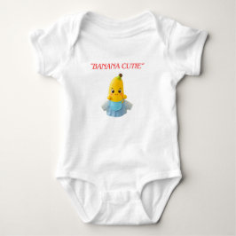 Cute Banana Baby – Adorable Cartoon Banana in Blue Strampler