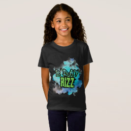 Cute B'Day Rizz grün und monochromatisch blau T-Shirt