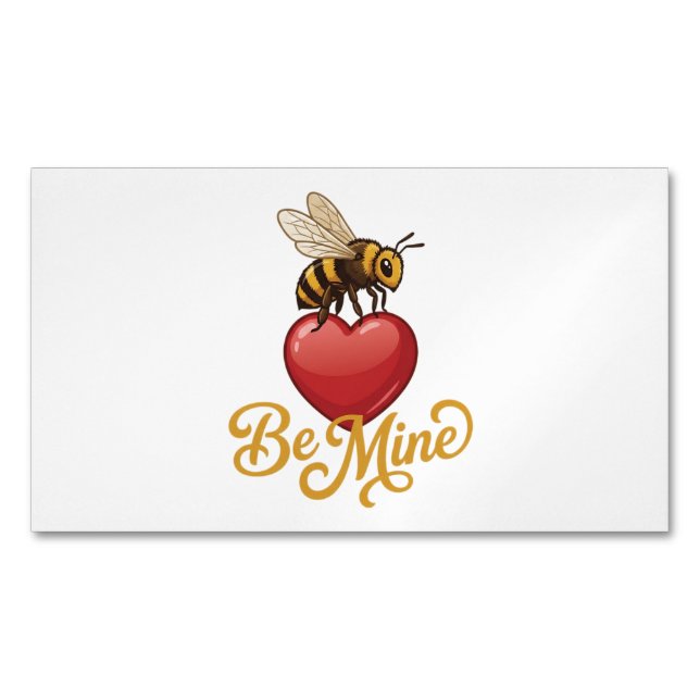 Cute Be Mine Honeycomb  Magnetische Visitenkarte (Vorderseite)