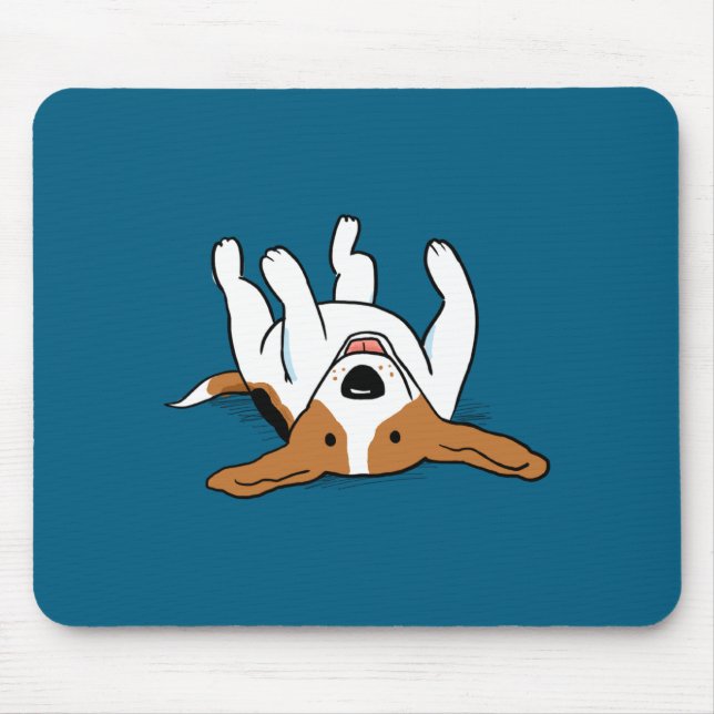 Cute Beagle Cartoon Dog  Mousepad (Vorne)