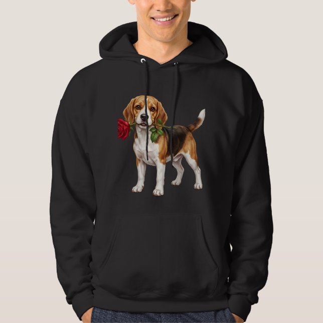 ‏Cute Beagle Dog Hoodie (Vorderseite)