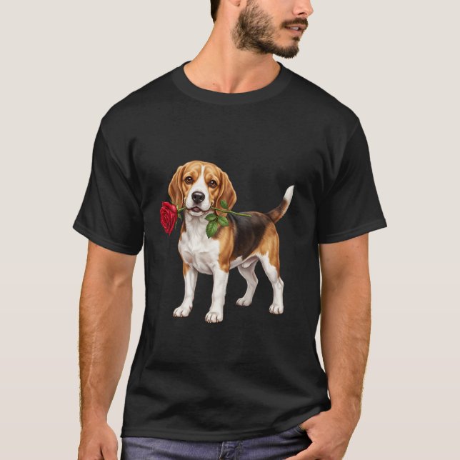 ‏Cute Beagle Dog T-Shirt (Vorderseite)